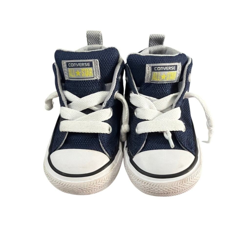 Converse Chuck Taylor Navy Blue Mid Top Sneakers Shoes Baby Toddler Size 5